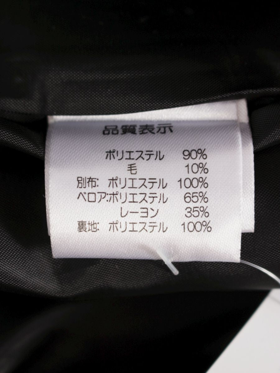 スーパービューティー ワンピース ウール混 ビジュー ベロア | ビー