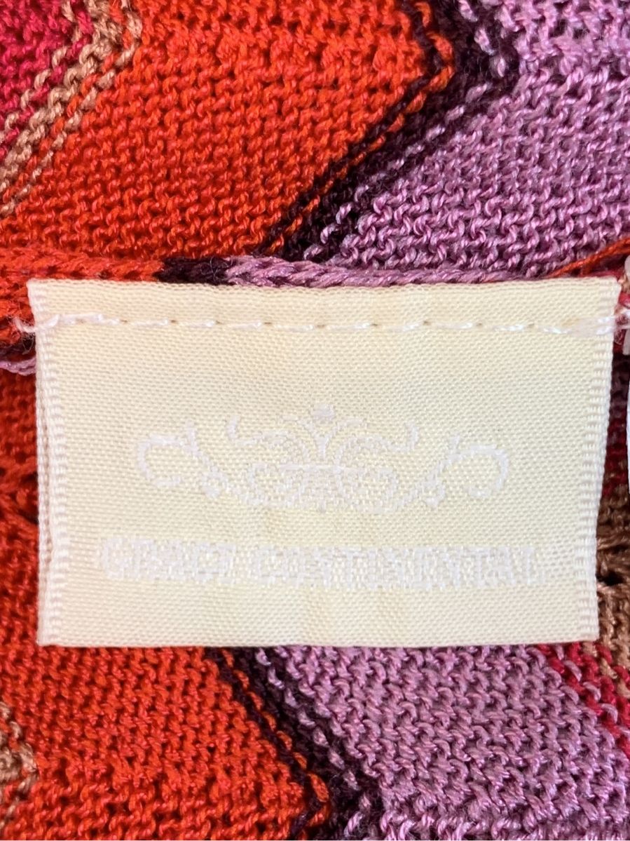 グレースコンチネンタル オーバーオール サロペット 透かし編み柄ニット 総柄