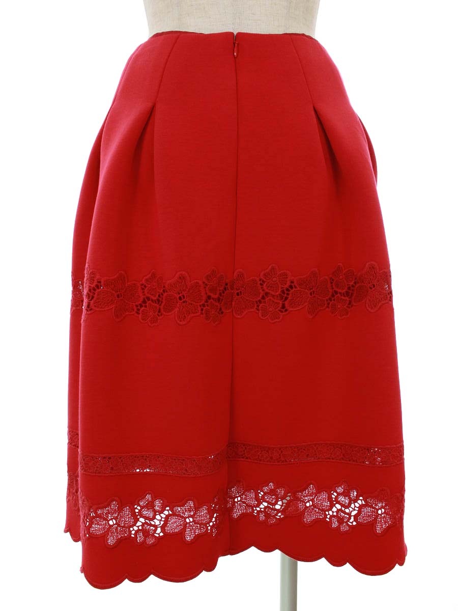 エムズグレイシー スカート フラワーモチーフ レース 刺繍 | ビープライス