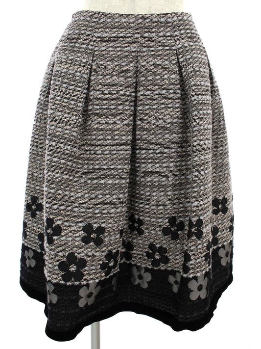 エムズグレイシー スカート Flower Jacquard Skirt 花柄