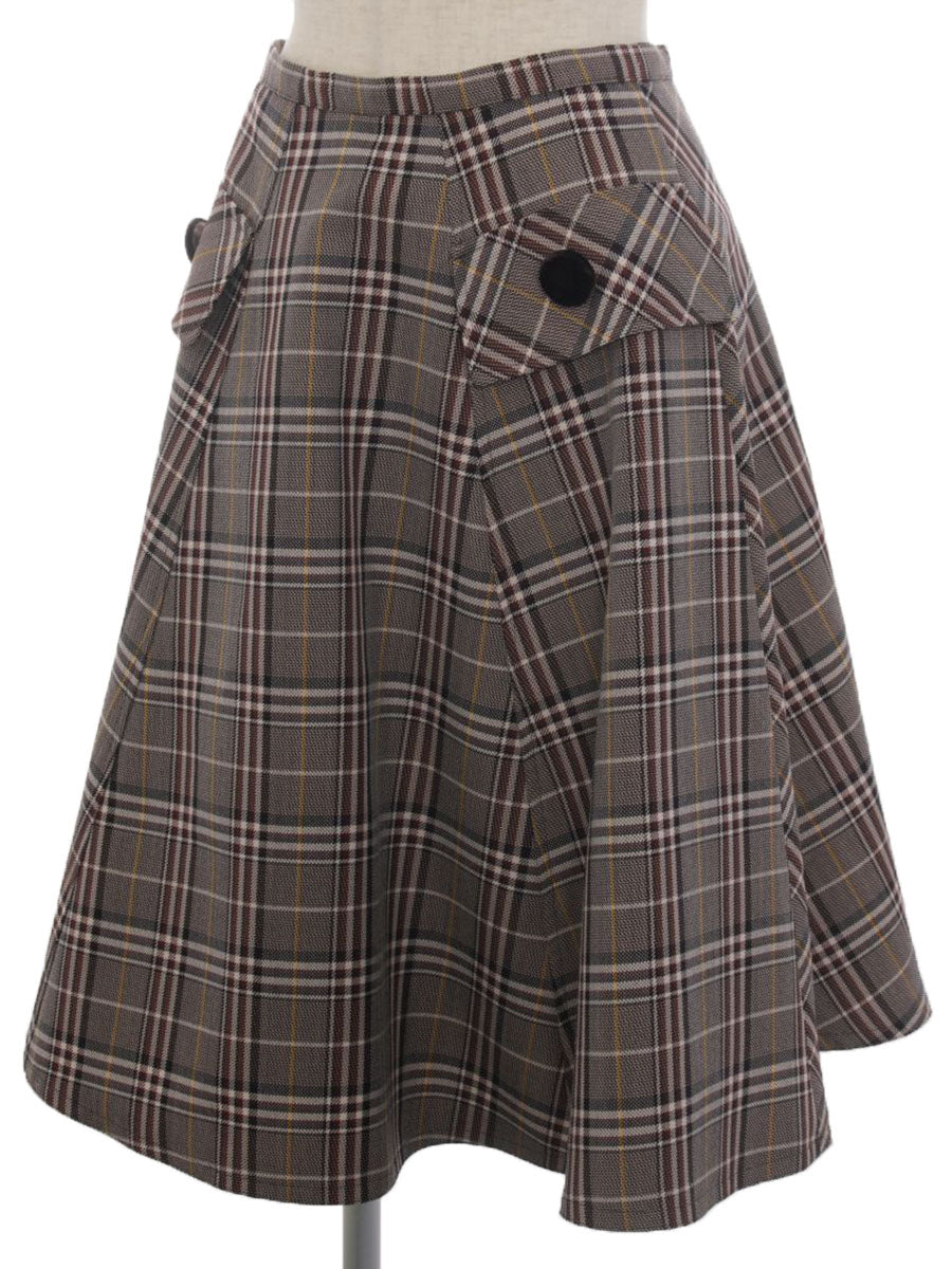 エムズグレイシー スカート British Check Skirt チェック