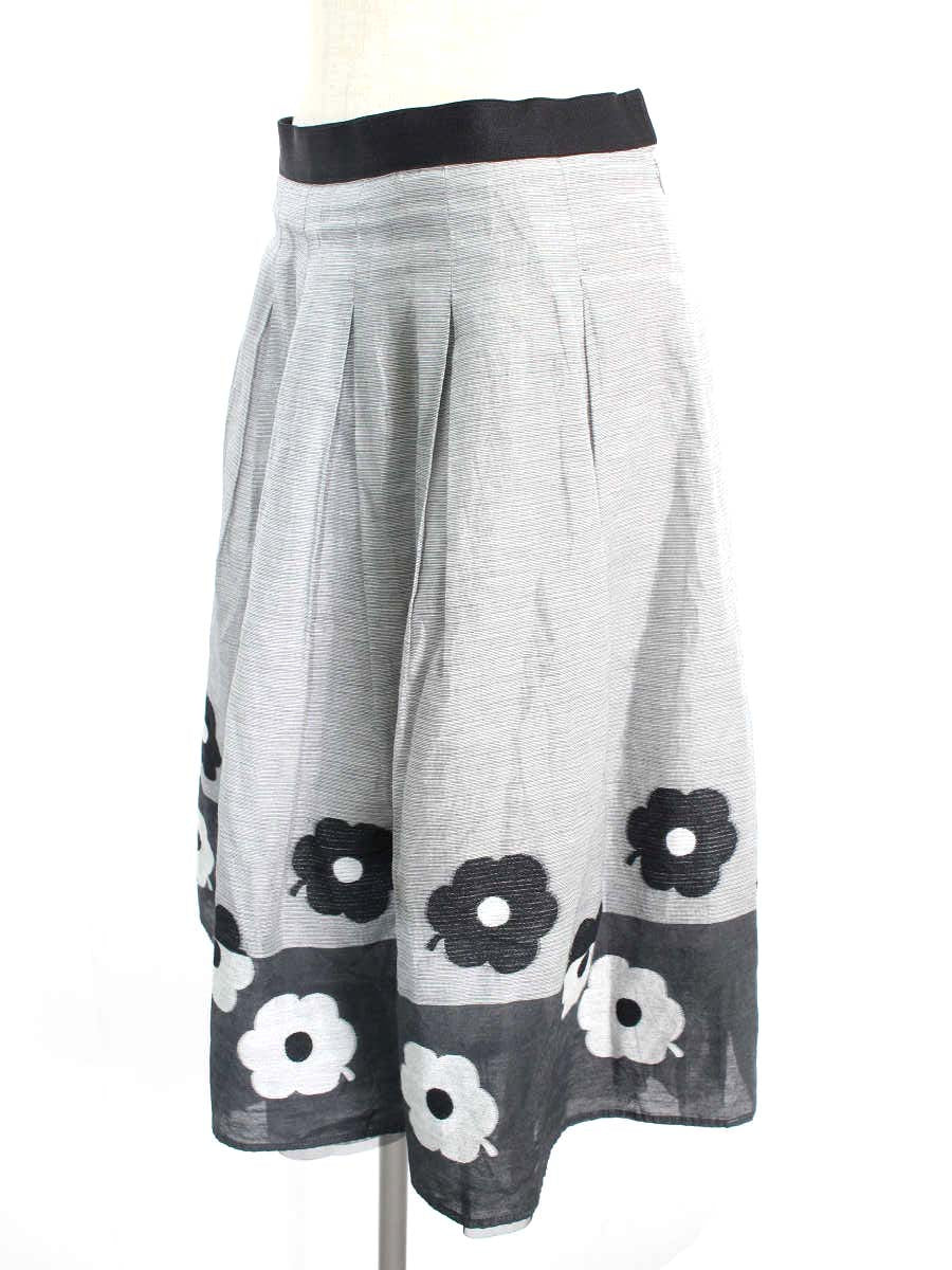 エムズグレイシー スカート Jacquard Flower Skirt 花柄