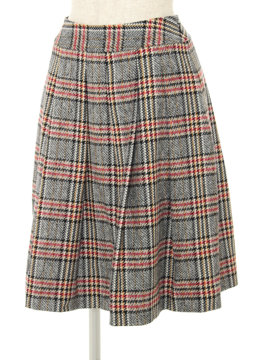 エムズグレイシー スカート French Chic Check Skirt チェック