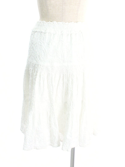 トゥービーシック スカート フラワー刺繍 フレア 花柄