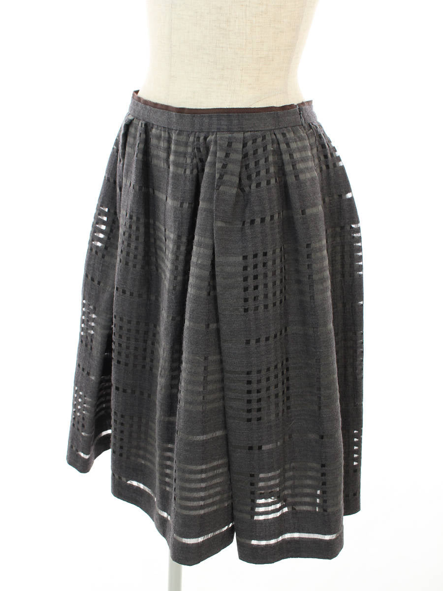 フォクシーブティック スカート 36317 Skirt チェック