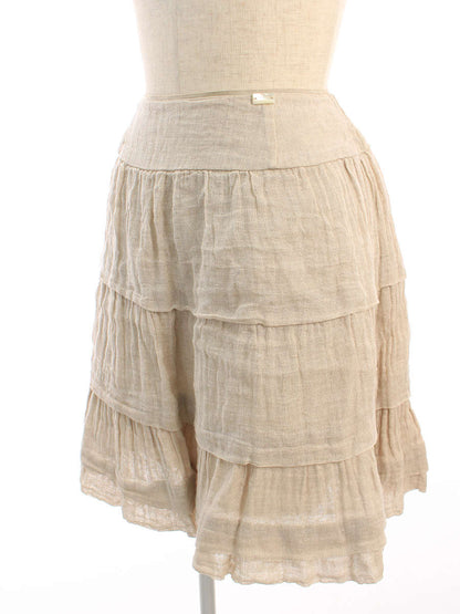 フォクシーブティック スカート 34125 Skirt Linen Whip ワンポイント