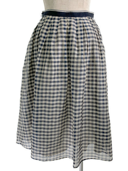 フォクシーブティック スカート FRENCH GINGHAM SKIRT チェック