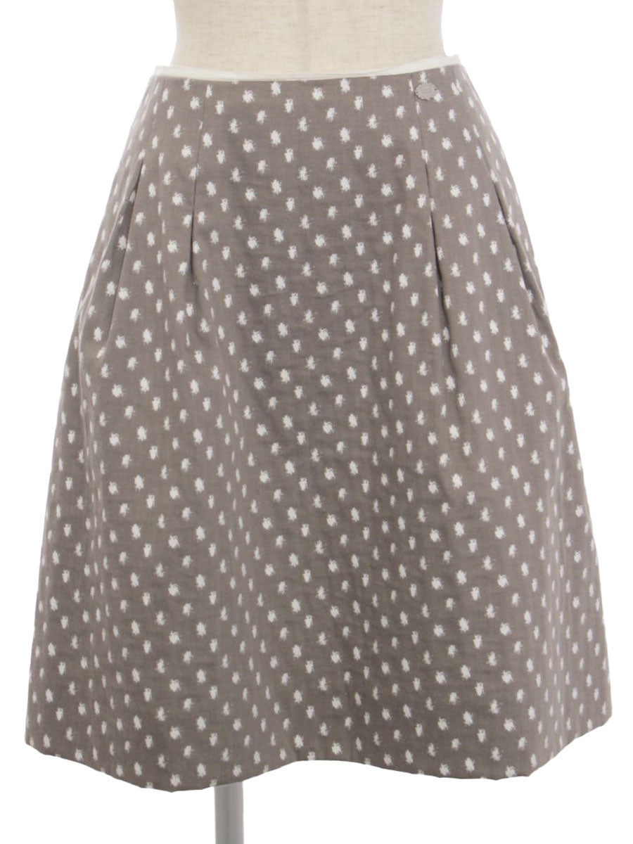 フォクシーブティック スカート Skirt White Drop ドット