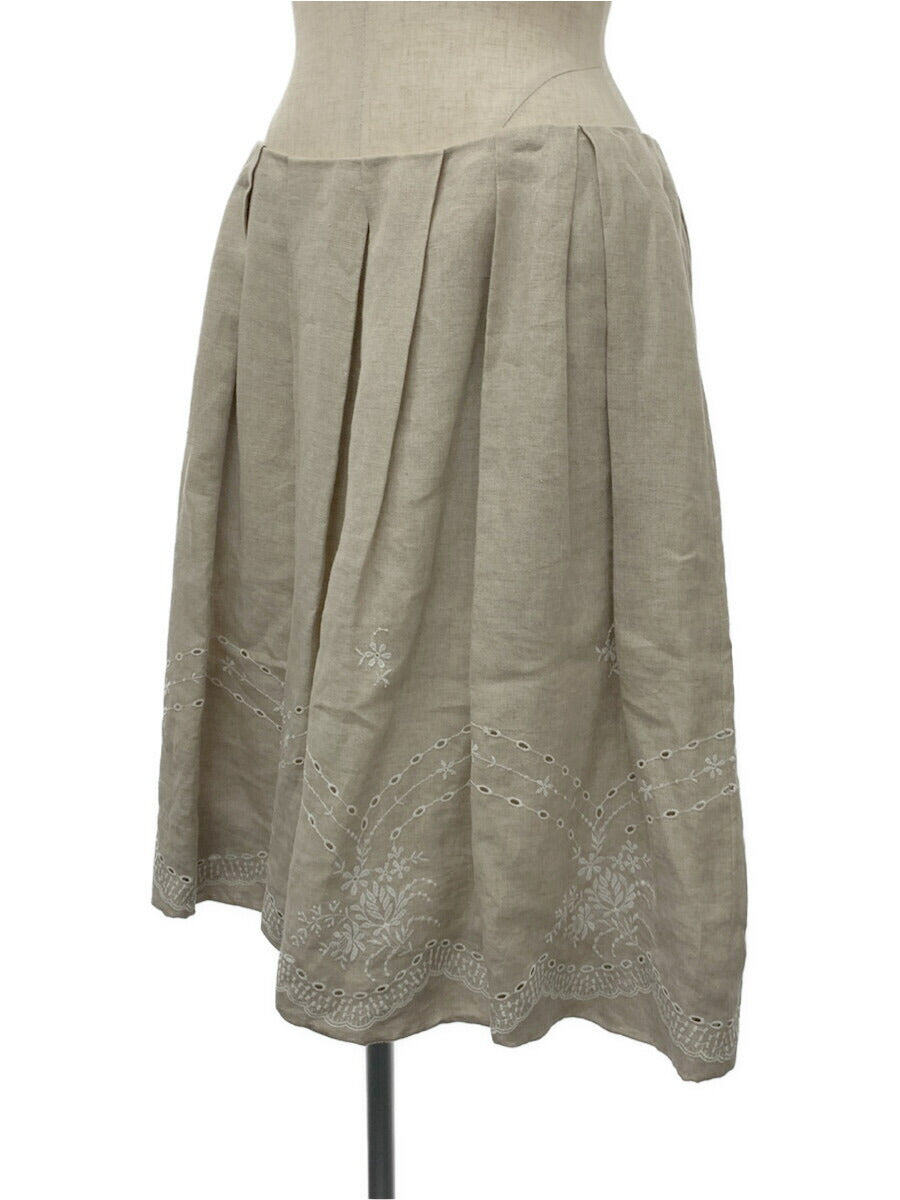 フォクシーブティック スカート Skirt Linen Flower 花柄