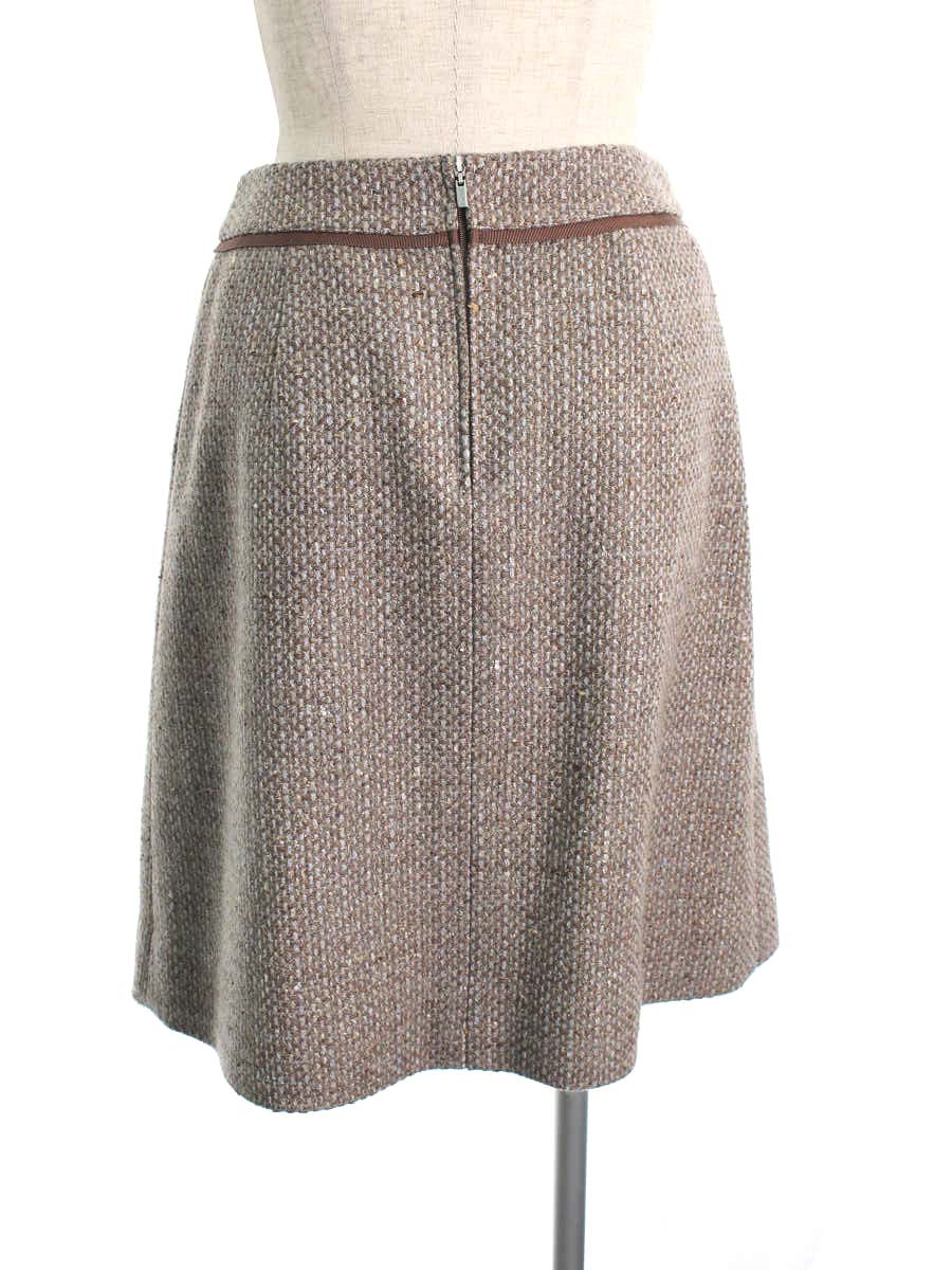 フォクシーブティック スカート Skirt Tweed Trapeze 総柄