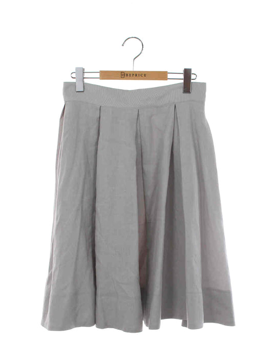 フォクシーブティック スカート 36910 A-Line Pleated Skirt リネン 