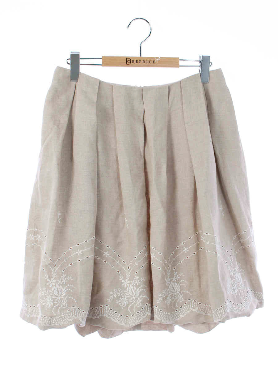 フォクシーブティック スカート Skirt Linen Flower 花柄