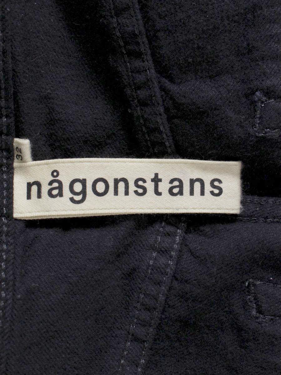 nagonstans ナゴンスタンス デニムパンツ ハイウエスト ストレート 