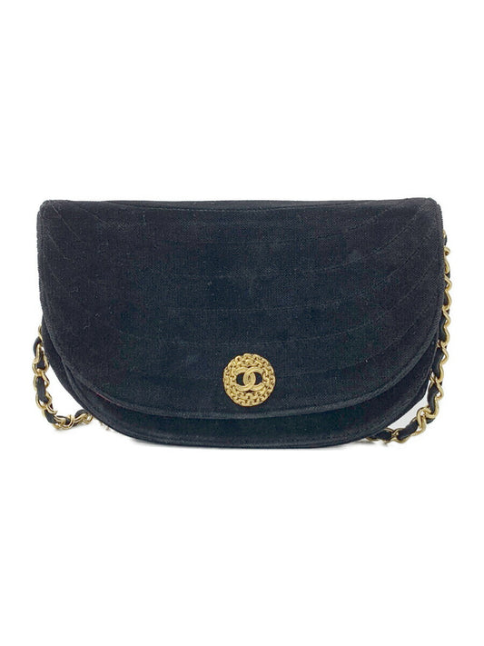 シャネル ショルダーバッグ スエード チェーン