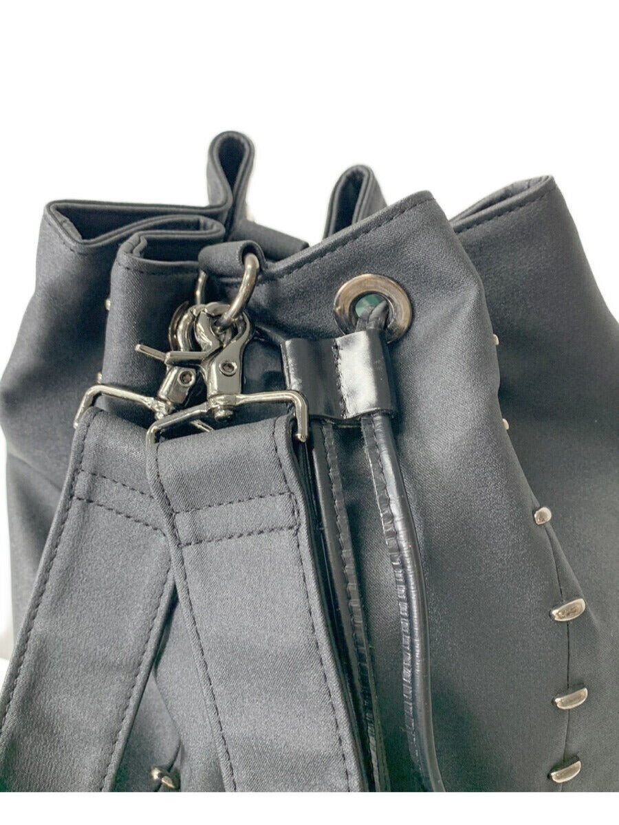 高品質安い【センス】ジャンポールゴルチエ オールレザー ミニリュック 巾着 ブラック バッグ