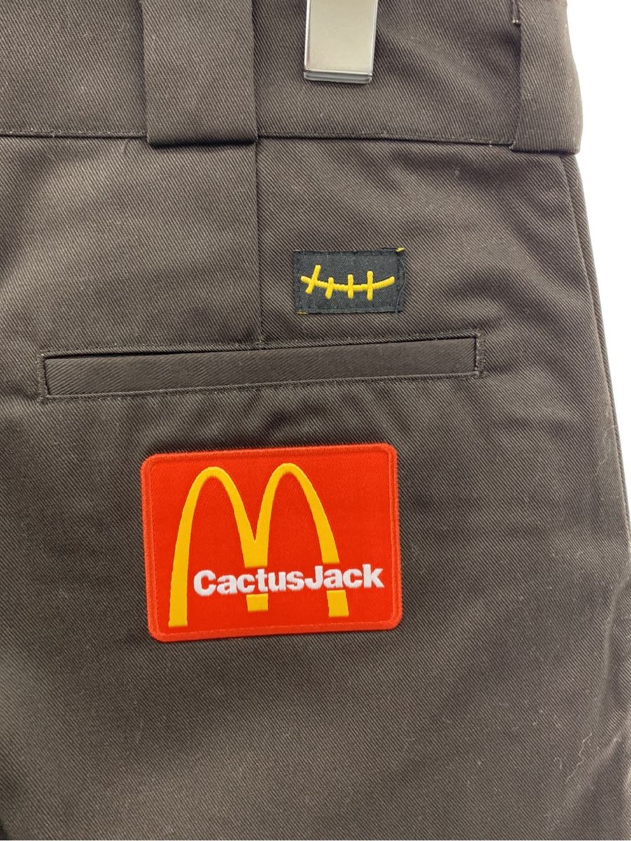 Cactus Jack カクタスジャック パンツ × McDonalds マクドナルド BILLIONS SERVED WORK PANTS 
