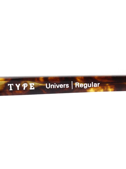 TYPE タイプ メガネ Univers Regular オーマイグラス東京 ウェリントン フルリム セルフレーム 