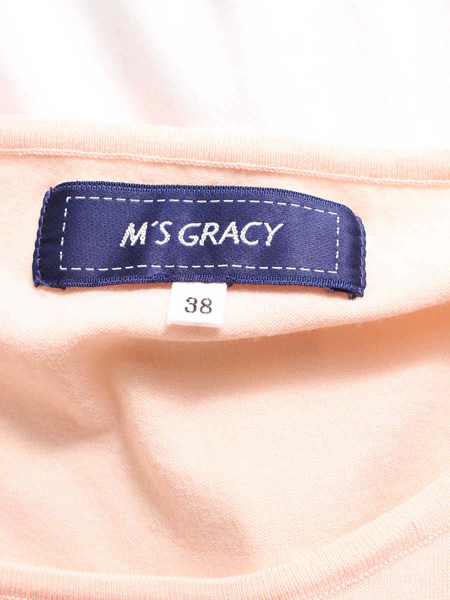 エムズグレイシー 118306 Tシャツ トップス 38 ピンク フラワーモチーフ ITWJLXE55EI0