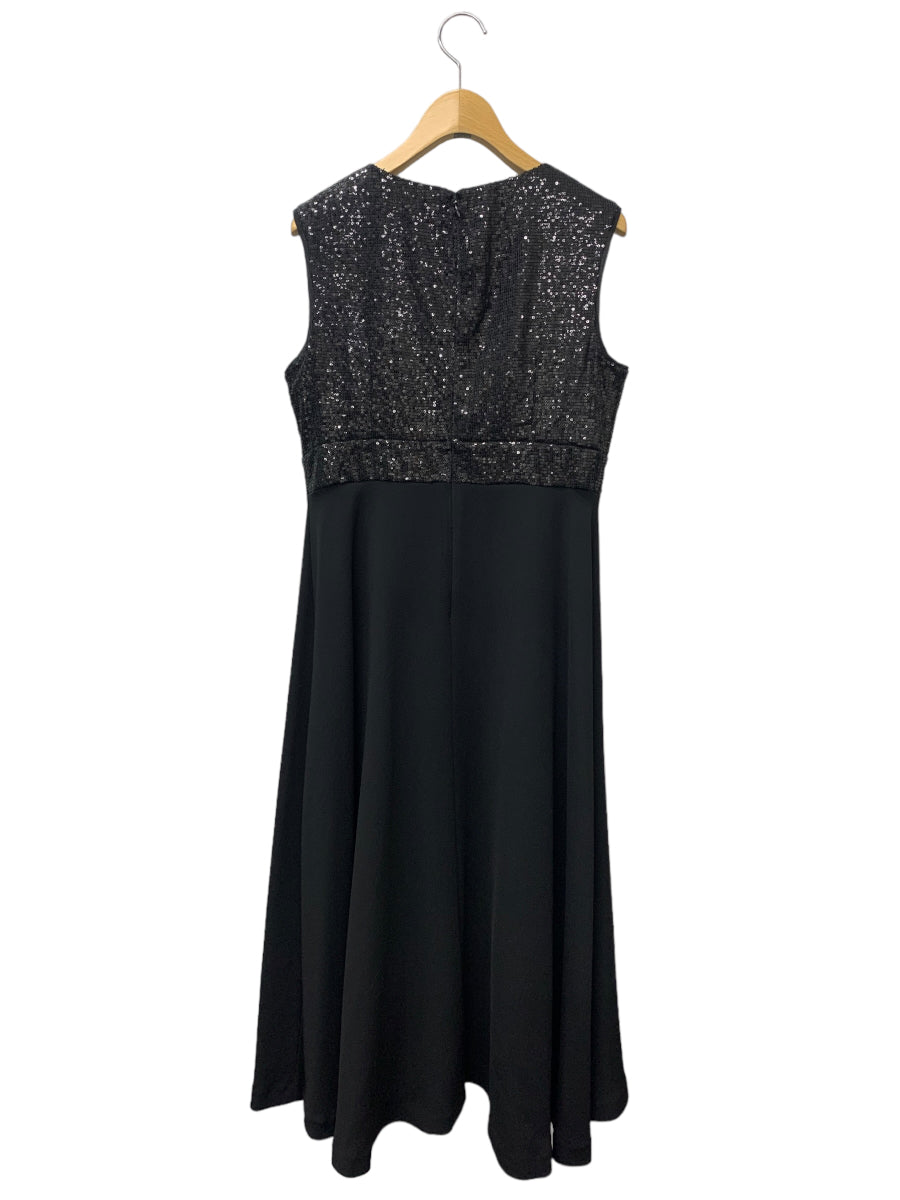 4総丈Sequin Bow Fit-and-Flare Dress ワンピース ブラック ホワイト スパンコール