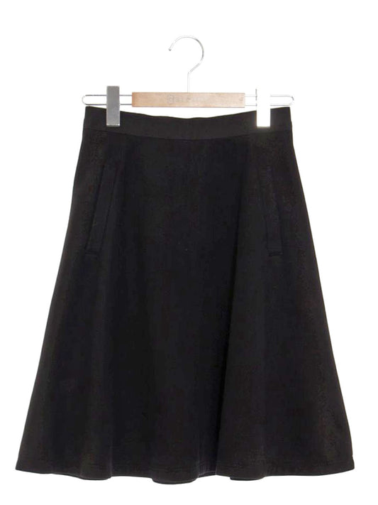 エムズグレイシー 817562 スカート 36 ブラック Suede Skirt ITPF5UMZ846W