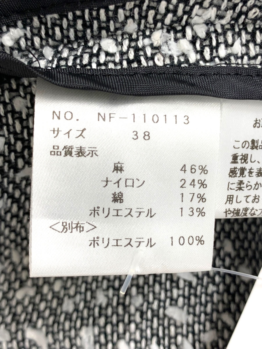 エムズグレイシー 110113 チュニック 38 ブラック サマーツイードチュニック IT3A3SZ02W6U