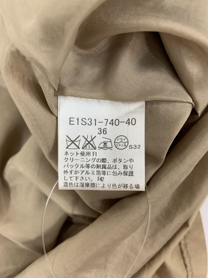 バーバリーブルーレーベル E1S31-740-40 トレンチスカート 36 ベージュ Aライン フレア IT7EYU8XSQ0L