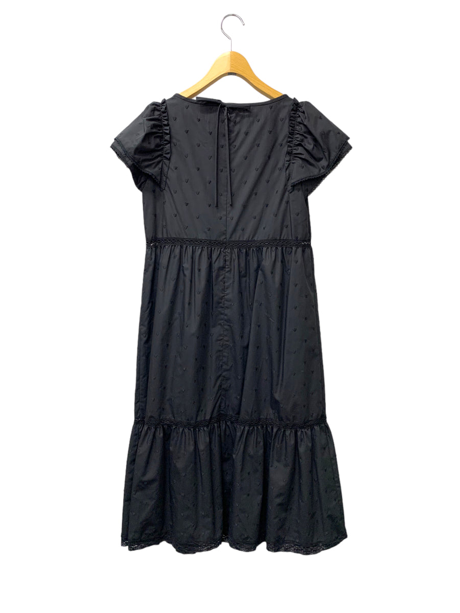 エムズグレイシー 111327 ワンピース 38 ブラック ハート刺繍ドレス 