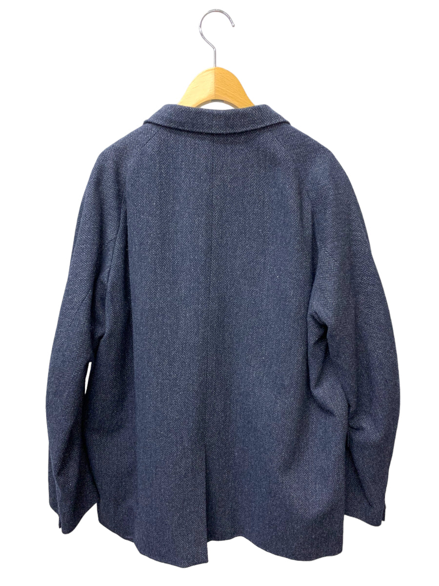 テーラードジャケットKolor ウールジャケット青グレー1