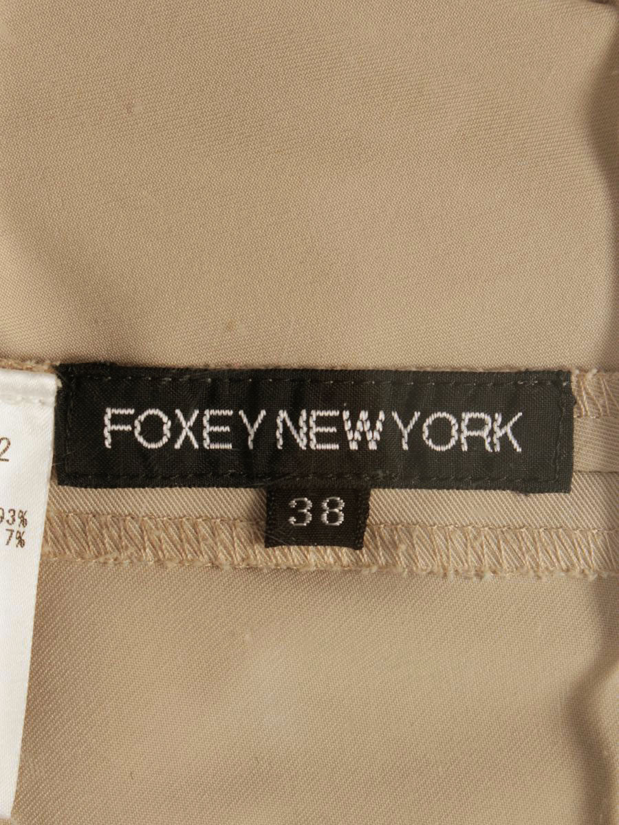 フォクシーニューヨーク 24531 スカート 38 ベージュ Aライン ITK2T9CBAWX0