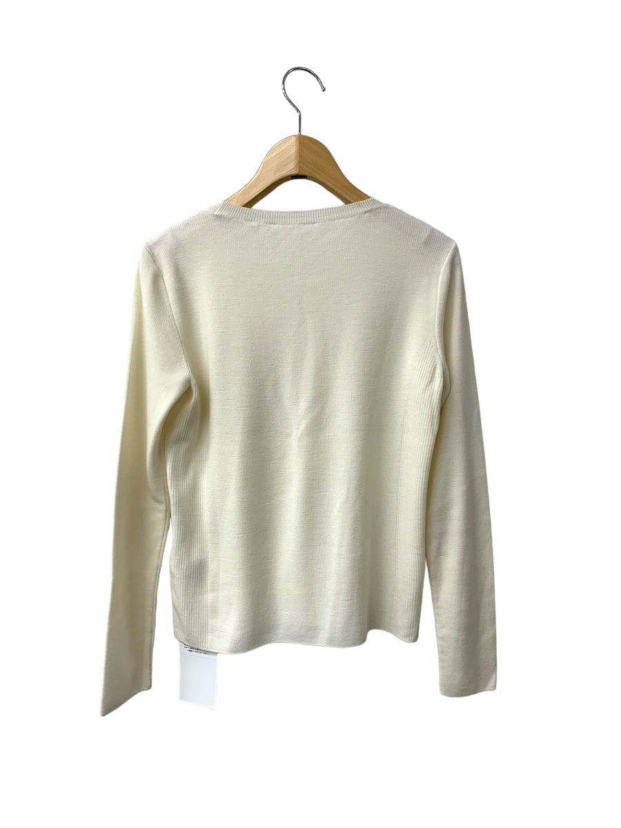 フォクシーブティック KNIT TOP DAY TIME 42967 ニット 38 ホワイト クルーネック IT23PRP0MBKO