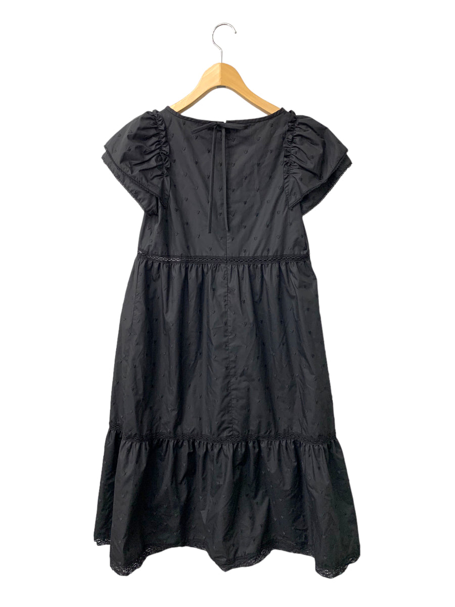 エムズグレイシー ハート刺繍ドレス 111327 ワンピース 36 ブラック 