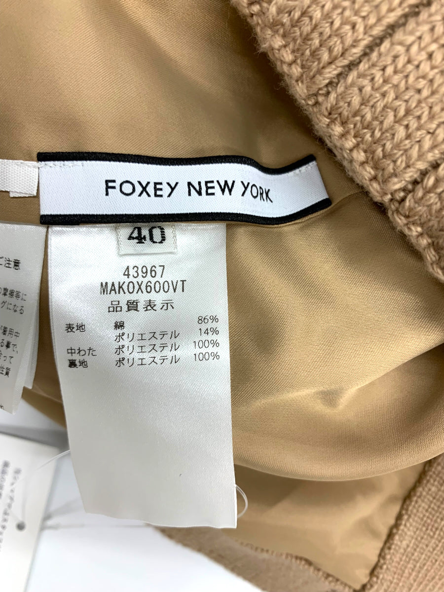 FOXEY ケーブルリネン ワンピースワンピース - ひざ丈ワンピース