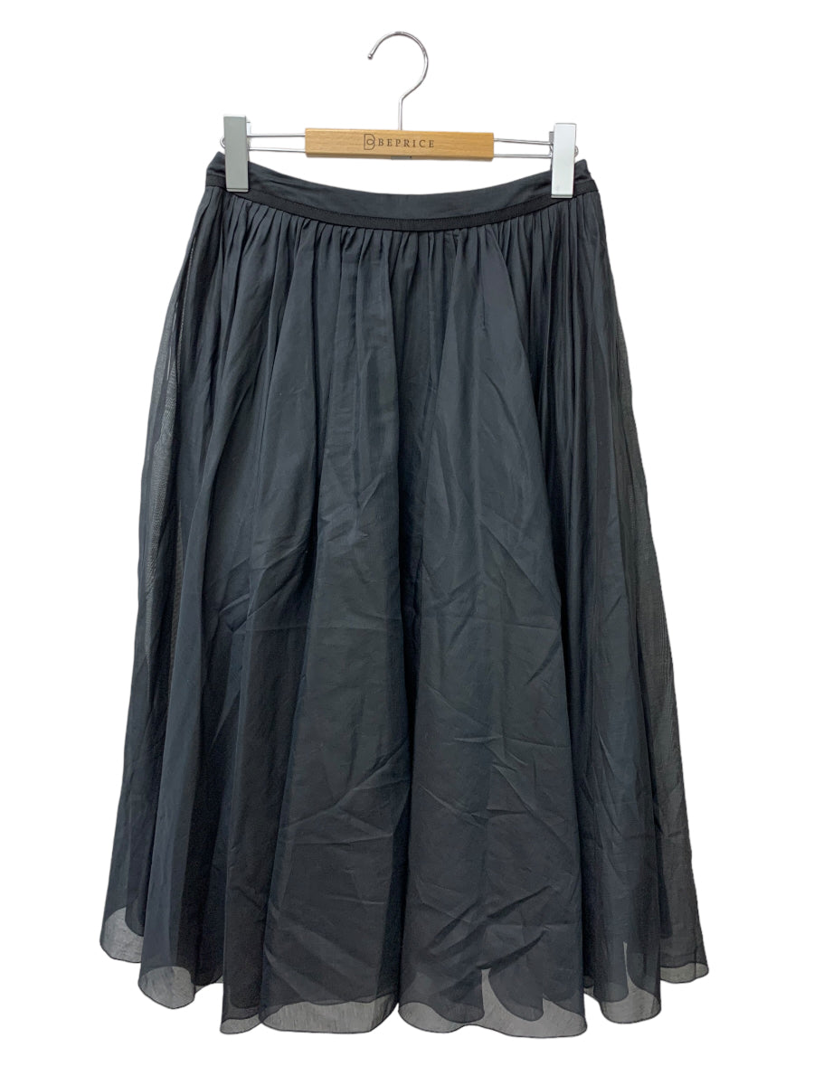 フォクシーブティック Skirt(Sheer Circular 40950 スカート 42 ブラック コットンシルク