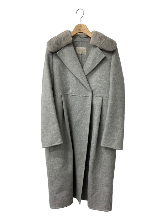 フォクシーブティック Coat Cocoon Mink 41123 コート 40 グレー IT7XQJJ127RB