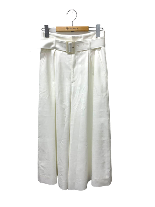 フォクシーニューヨーク Relax Linen Pants 40740 ワイドパンツ 38 ホワイト ITRB7VY0B3ZH