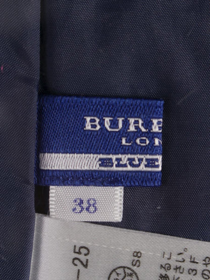 バーバリーブルーレーベル E155853025 スカート 38 ブルー チェック ITV96TAUMZ04