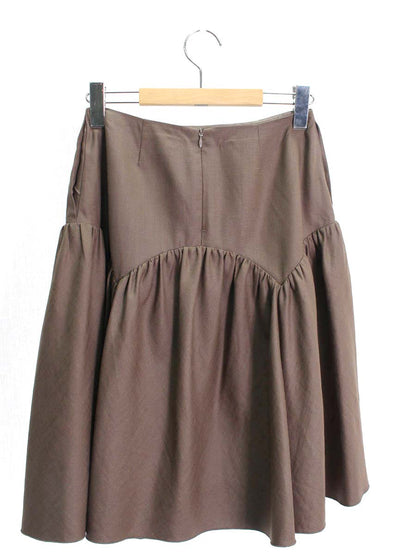 フォクシーニューヨーク Round Godet Flare Skirt 35955 スカート 38 ベージュ ITY1SY37KEFQ