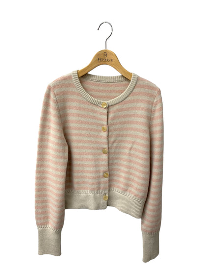 フォクシーブティック Knit Cardigan Cashmere French Border 43173 カーディガン 40 ベージュ ITG5CITPYJCO