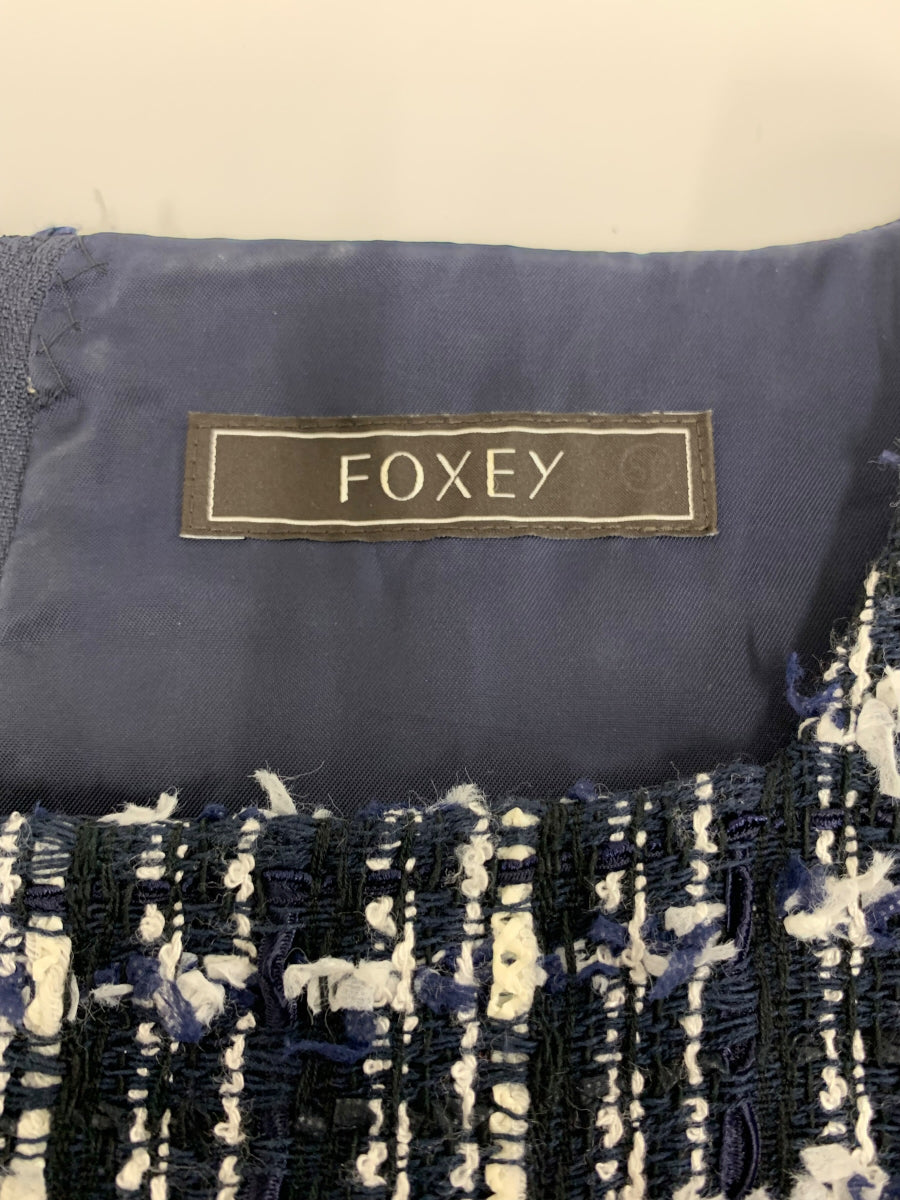 フォクシー FOXEY プライベートスクールワンピース 極美品 38 - ワンピース