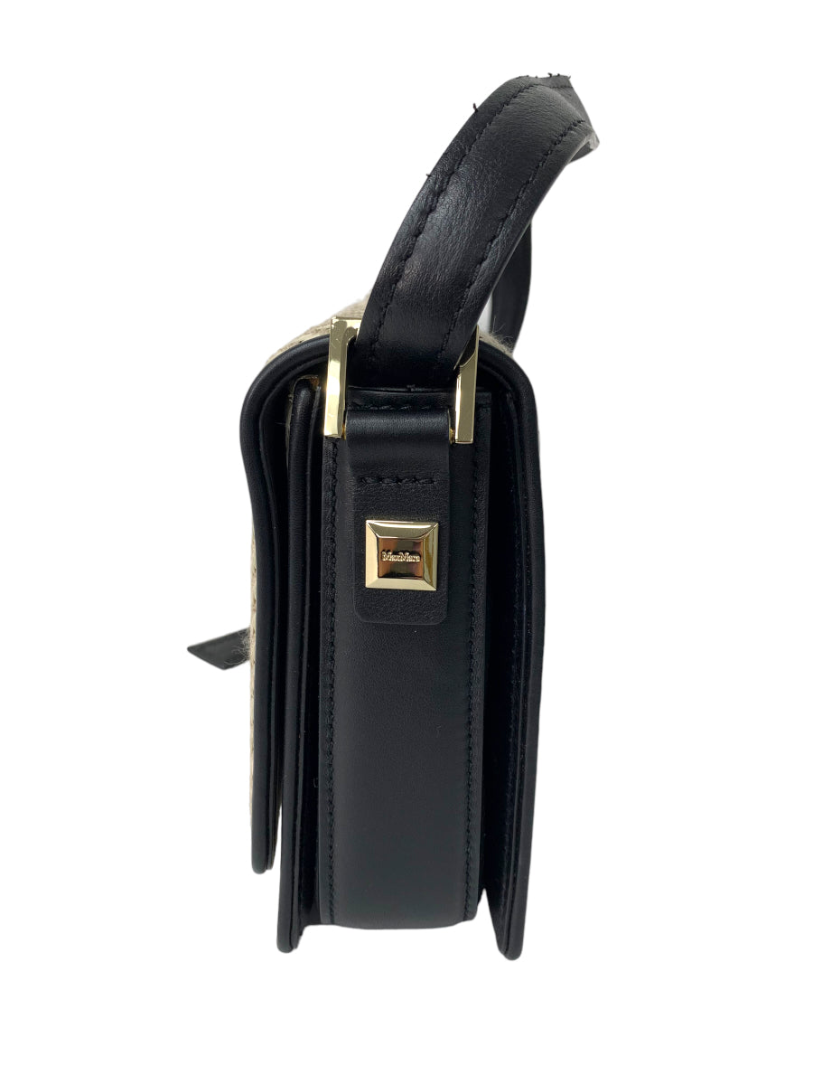 マックスマーラ MM Bag in leather and woven fabric ショルダー