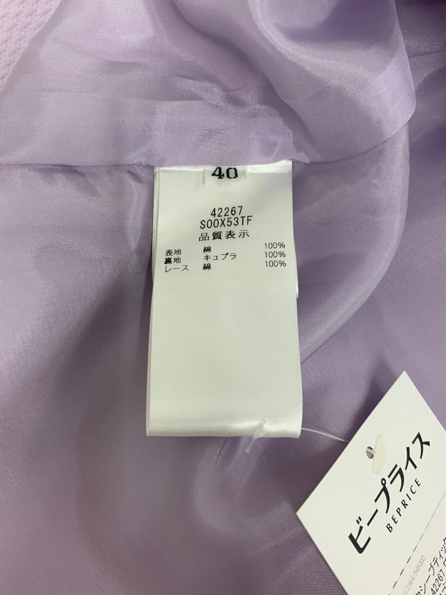 フォクシーブティック JASMIN WHITE 42267 ワンピース 40 パープル