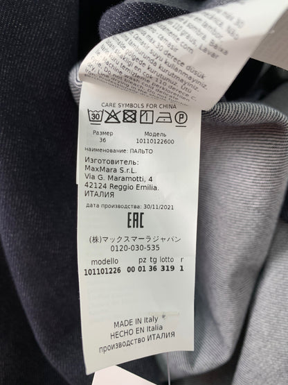 マックスマーラ BACCO 101101226 コート 36 ネイビー デニム ITS6ROL1CL5U 【SALE】