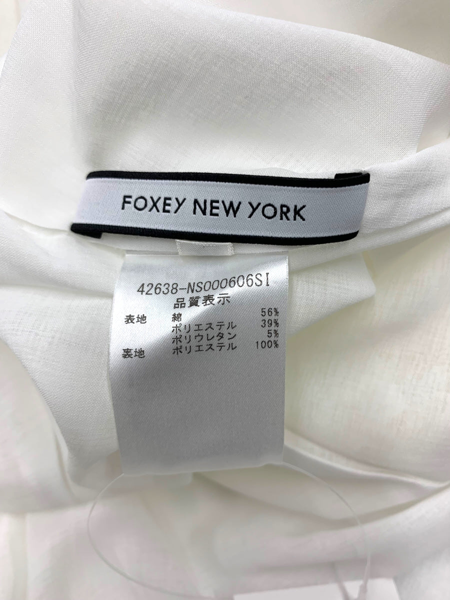 フォクシーニューヨーク Denim Dream Dress 42638 ワンピース 38 ホワイト ITYXWSEMYQ6S