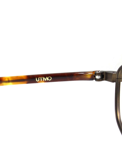 アトモ UM-004 眼鏡 ブラウン オーバル フルリム コンビフレーム IT9Y759M6H7F