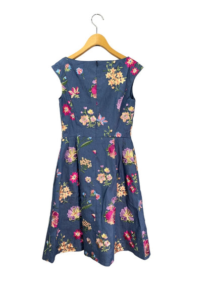 トッカ 6623828 ワンピース ブルー フラワーモチーフ 刺繍 エンブロイダリ ITZCLSUKVH9W