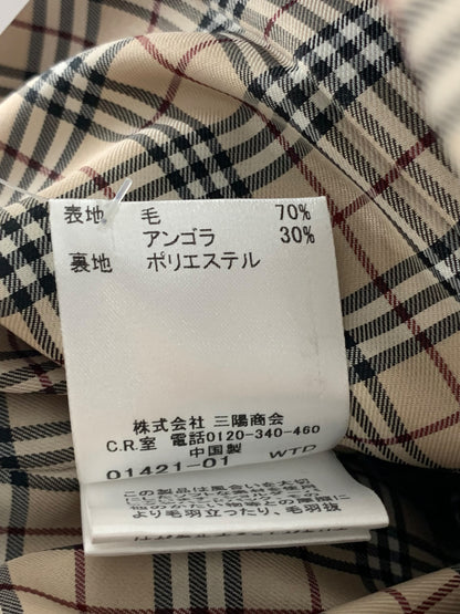 バーバリーブルーレーベル FNF09-814-40 ロングコート 38 ベージュ シングルフレア ITGT5C4V7752