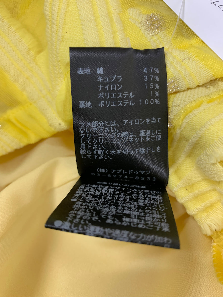 マサコテラニシ ×Megumi Kanzaki マーメイドスカート M1217203-2 36 イエロー ラメジャガード IT344W737M80