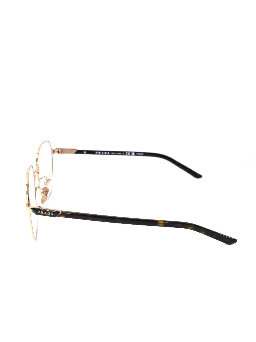 プラダ VPR512ZV-D メガネ 眼鏡 ゴールド チタン ヘキサゴン ITE0EQS9KY7W